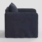 Fauteuil décontracté avec coutures anglaises