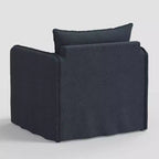 Fauteuil décontracté avec coutures anglaises