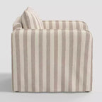 Fauteuil décontracté avec coutures anglaises