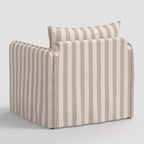 Fauteuil décontracté avec coutures anglaises