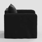 Fauteuil décontracté avec coutures anglaises