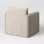Fauteuil décontracté avec coutures anglaises